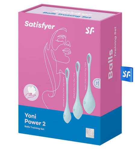 Вагинальные шарики Satisfyer Yoni Power 2 голубые фото 6