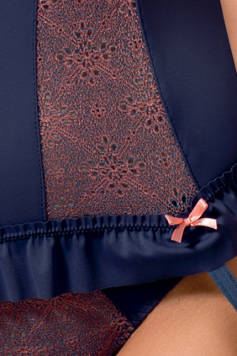 Синий корсет Cheyenne S/M фото 2