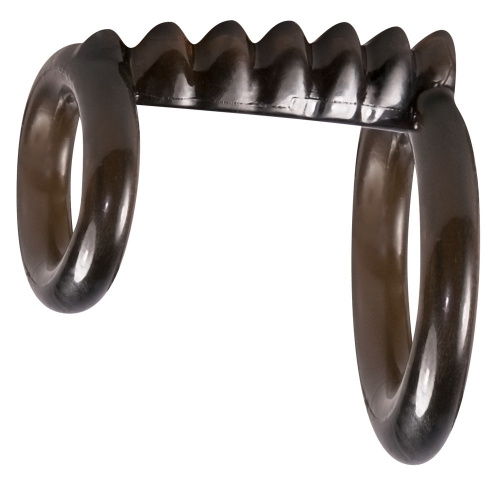 Кольцо для пениса Bad Kitty черное фото 3