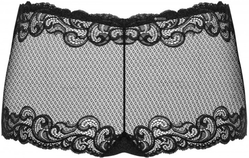 Черные трусики-шортики Obsessive S/M фото 5