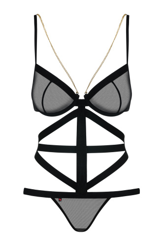 Соблазнительное черное боди Bondy S/M фото 3