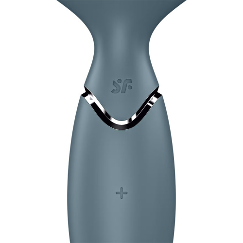 Перезаряжаемый мини-массажер с вибрацией Satisfyer Mini Wand-er серый фото 6