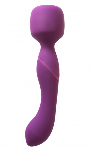 Двусторонний вибромассажер с подогревом Heating Wand Purple