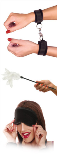 Набор из наручников маски и перышка Sensual Seduction фото 3