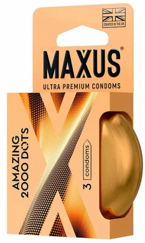 Презервативы точечные Maxus X-Edition Amazing 2000 Dots 3 шт фото 2