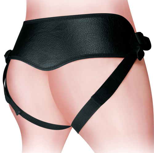 Ремень для страпона Orgasm cozy harness series черный кружевной фото 2