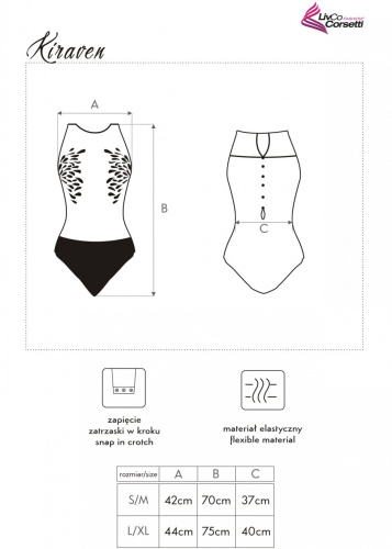 Сексуальное боди с ажурным кружевом Kiraven S/M фото 8