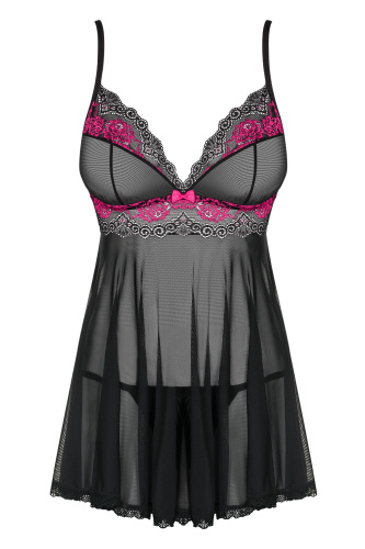 Воздушный беби-долл и трусики-стринги Tulia S/M фото 3