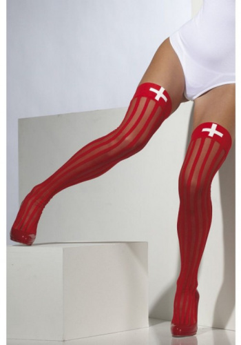 Красные чулки Роковой Медестры OS фото 3
