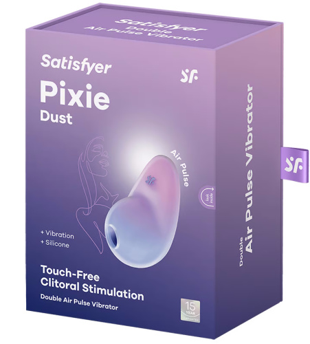 Вакуумно-волновой стимулятор с вибрацией Satisfyer Pixie Dust лилово-розовый фото 10