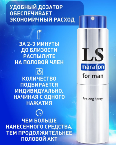 Спрей-пролонгатор для мужчин LoveSpray Marafon 18 мл фото 6