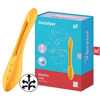 Многофункциональный вибратор для пар с гибкой основой Satisfyer Elastic Joy Dark Yellow