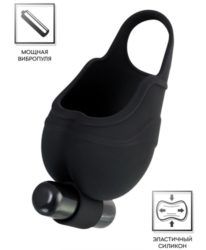 Кольцо на пенис и утяжка на мошонку с вибрацией Erotist Attraction фото 3
