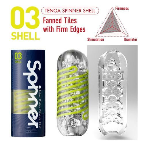 Мастурбатор Tenga Shell Spinner фото 4