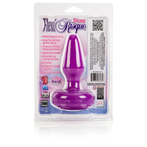 Анальный плаг с 10 функциями Silicone Flexi-Risque фото 6