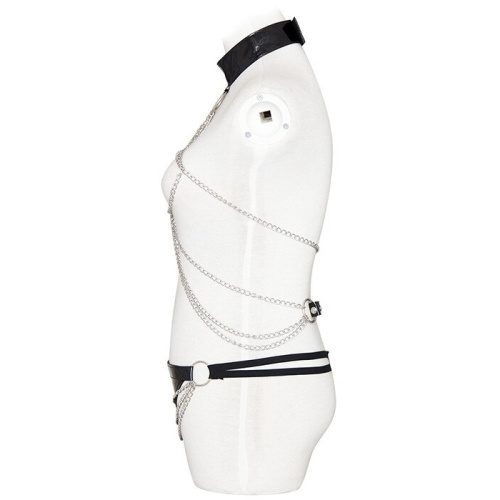 Топ из металлических цепочек и трусики фото 3