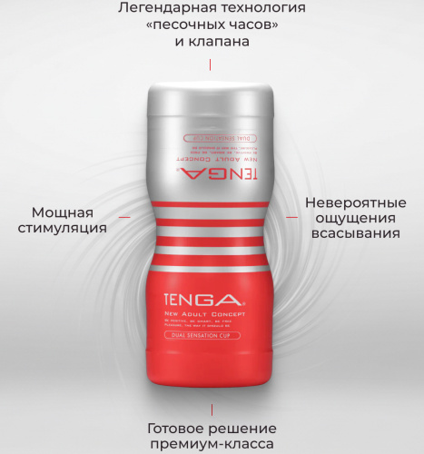 Двусторонний мастурбатор Tenga Dual Sentation Cup фото 8