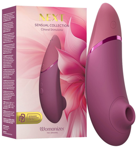 Бесконтактный вакуумно-волновой стимулятор клитора Womanizer Next темно-розовый