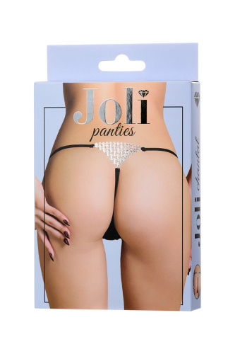 Трусики со стразами Joli Chantal черного цвета OS фото 4
