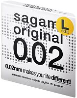 Полиуретановый презерватив Sagami Original 0,02 L-size 1 шт
