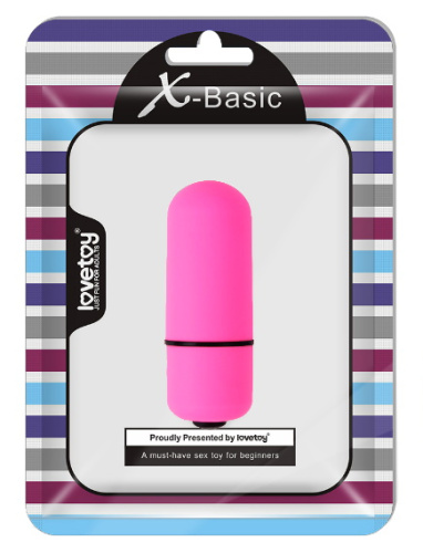 Розовая вибропуля X-Basic Lovetoy фото 4