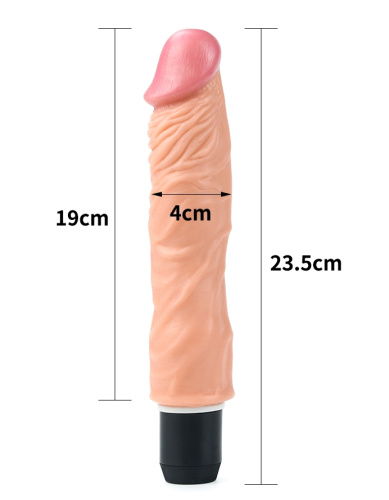 Реалистичный гнущийся вибратор Xtreme Flexi 24 см фото 5