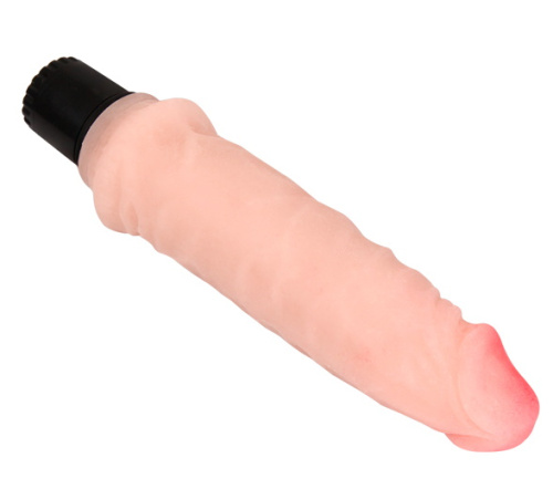 Телесный вибратор Realistic Cock 20 см фото 4