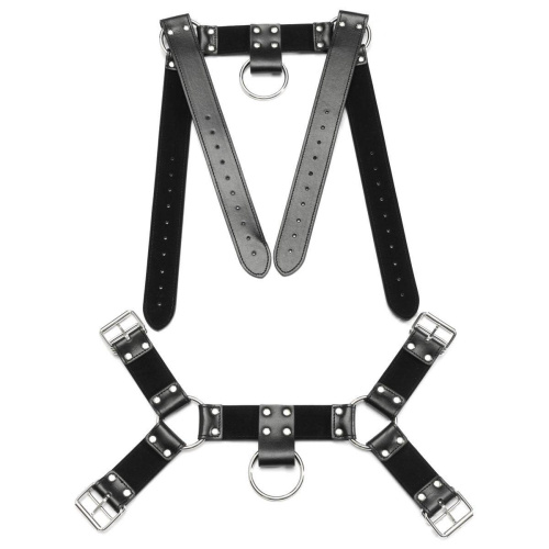 Мужская сбруя черного цвета фото 7