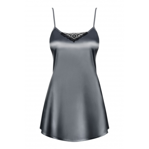 Серая сорочка и трусики Satinia L/XL фото 4