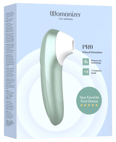 Бесконтактный вакуумно-волновой стимулятор клитора Womanizer Pro шалфей фото 19
