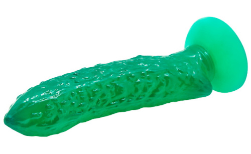 Фаллоимитатор огурец на присоске фото 4
