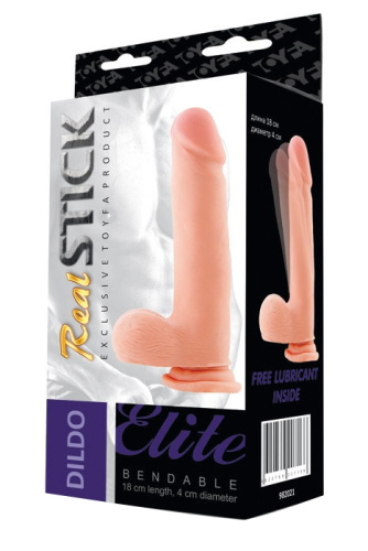 Реалистичный фаллоимитатор с хребтом Toyfa Realstick Elite Dildo фото 4
