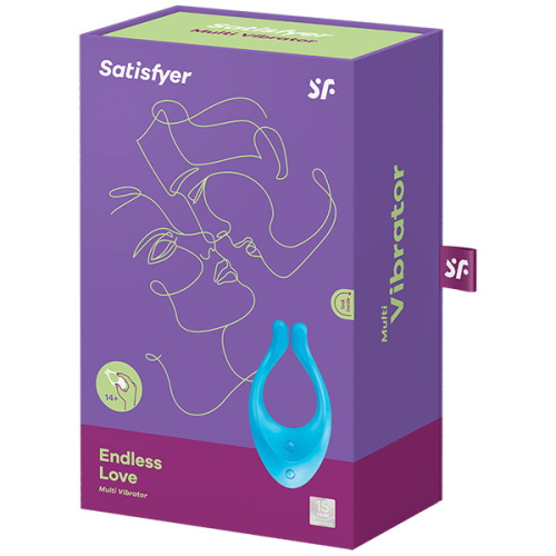 Многофункциональный вибратор для пар Satisfyer Endless Love голубой фото 11