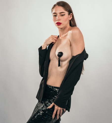 Пэстисы с кисточками Burlesque Gipsy черные фото 7