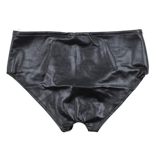 Черные трусики с открытым доступом S фото 2