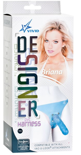 Голубой страпон Briana фото 5