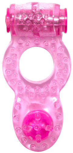 Тянущееся виброкольцо для эрекции Rings Ringer Pink фото 2