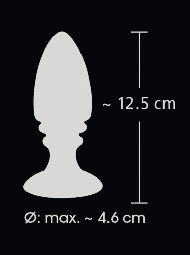 Черная анальная пробка Analplug фото 4