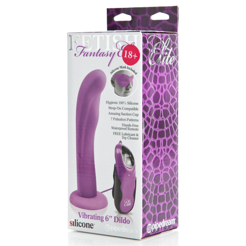 Вибратор Fetish Fantasy Elite Vibrating 6 Dildo Purple фото 5