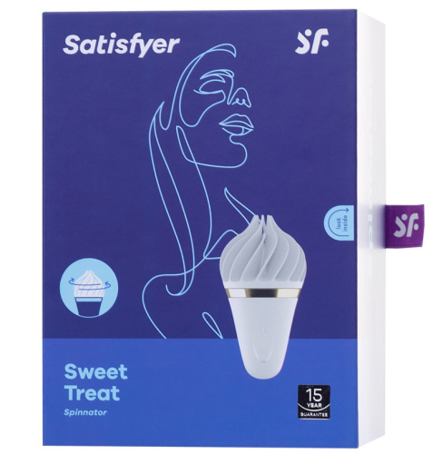 Вращающийся стимулятор Satisfyer Sweet Treat белый фото 12