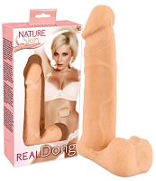 Фаллоимитатор суперкожа Real Dong 20 см