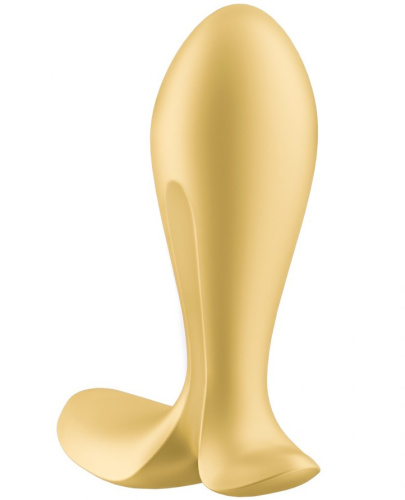 Анальная смарт-втулка с вибрацией и стимулятором промежности Satisfyer Intensity Plug Yellow фото 5