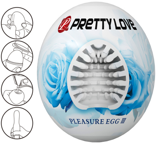 Яйцо-мастурбатор Pretty Love Pleasure Egg III фото 2