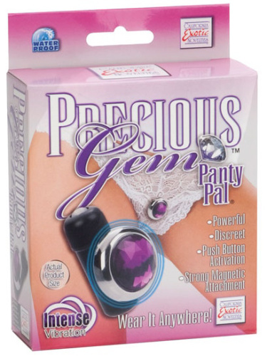 Вибростимулятор на трусики с фиолетовым кристаллом Precious Gem Panty Pals фото 4