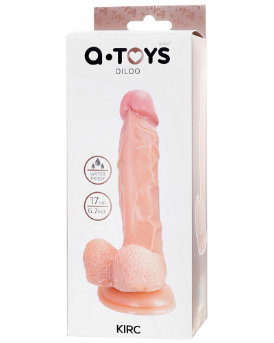 Реалистичный фаллоимитатор с мошонкой Toyfa Kirc 13 см фото 10