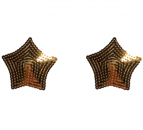 Пэстисы-звезды Burlesque Tempest золотистые фото 5