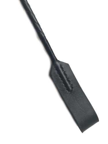 Черный кожаный стек 50 см Hand Made фото 3