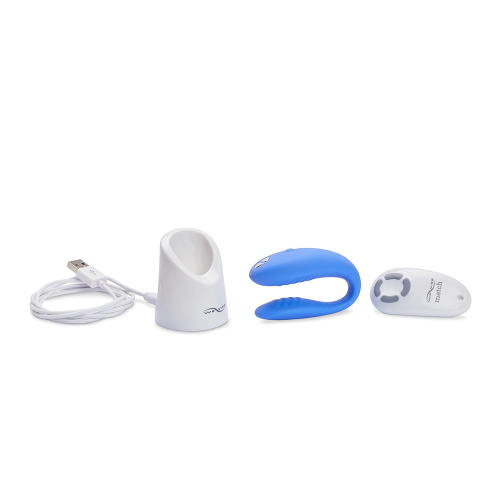 DEMO We-Vibe Match смарт-вибромассажер голубой для пар фото 2