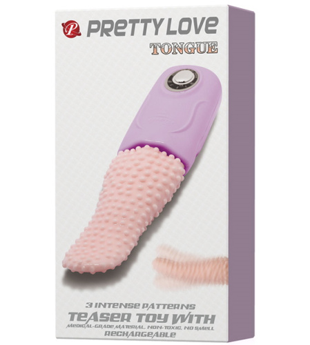 Перезаряжаемый вибростимулятор в форме языка Pretty Love Tongue фото 10