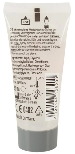 Водно-силиконовая смазка Just Glide Performance 20 мл фото 2